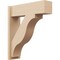Ekena Millwork 7 1/2-in W x 24-in D x 28-in H Funston Block Rough Cedar Woodgrain TimberThane Outlooker, Primed Tan OUTUR075X24X28FST44RCPR - alternate 1